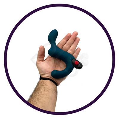 Vibrador Massageador de Próstata Recarregável com Formato Ergonômico e 5 Modos de Vibração - Fun Factory Duke | 15,5 x 2,7 cm | Disponível em 2 Cores