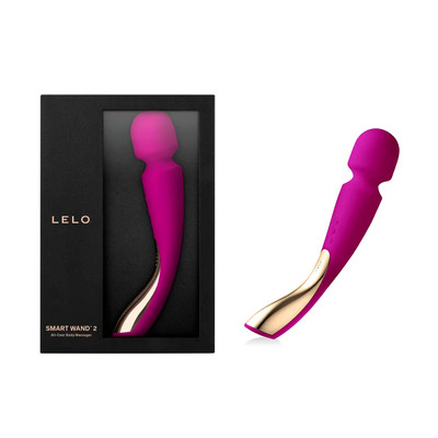 Vibrador Massageador Recarregável em Silicone com 10 Modos de Vibrações Ultra Potentes - LELO Smart Wands 2 Médio | Disponível em 3 Cores