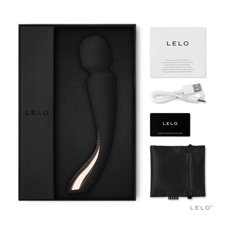 Vibrador Massageador Recarregável em Silicone com 10 Modos de Vibrações Ultra Potentes - LELO Smart Wands 2 Médio | Disponível em 3 Cores - 4