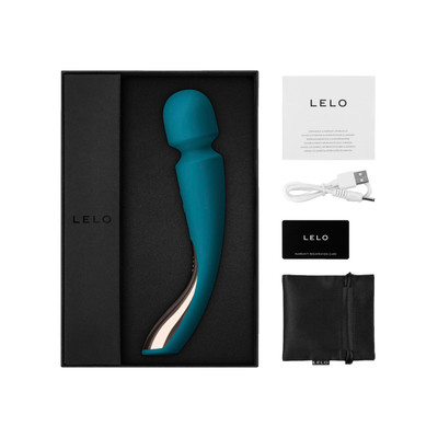 Foto 1 do produto Vibrador Massageador Recarregável em Silicone com 10 Modos de Vibrações Ultra Potentes - LELO Smart Wands 2 Médio | Disponível em 3 Cores
