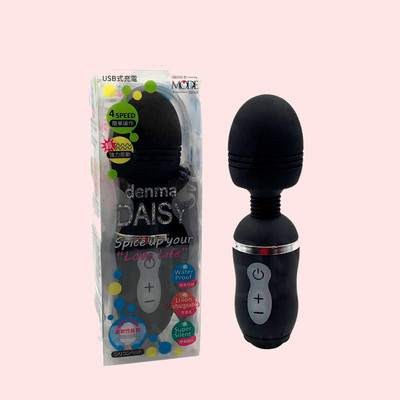 Vibrador Massageador Recarregável em Silicone com 4 Intensidades de Vibração - Denma Daisy | 16 x 4,4 cm | Disponível em 2 Cores