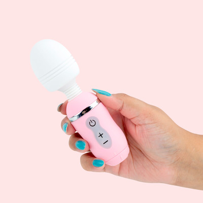 Vibrador Massageador Recarregável em Silicone com 4 Intensidades de Vibração - Denma Daisy | 16 x 4,4 cm | Disponível em 2 Cores