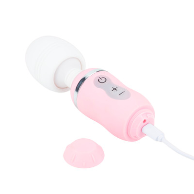 Foto 5 do produto Vibrador Massageador Recarregável em Silicone com 4 Intensidades de Vibração - Denma Daisy | 16 x 4,4 cm | Disponível em 2 Cores