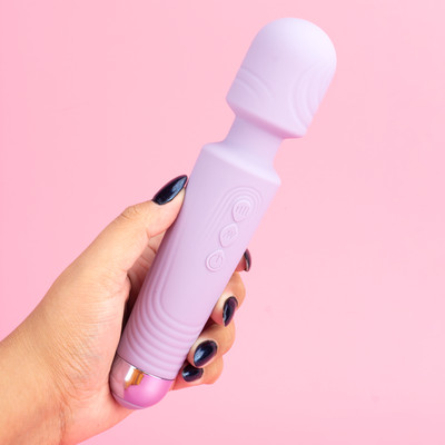Vibrador Massageador em Silicone com 20 Modos de Vibração, 9 Intensidades e Carregamento via Cabo USB - Exclusiva SensiWave