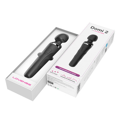 Foto 3 do produto Vibrador Massageador em Silicone no Formato de "Varinha" com 7 Modos de Vibração, Controle por Aplicativo e Carregamento via USB - Lovense Domi 2 |  23,2 x 4,4 cm
