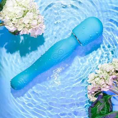 Foto 1 do produto Vibrador Massageador em Silicone com Motor Duplo, 10 Tipos de Vibrações e Recarregável - Gender X Double The Fun | 26,5 x 5,3 cm