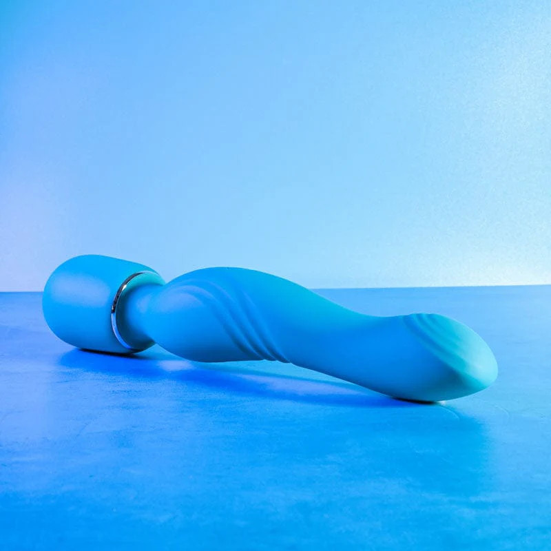 Vibrador Massageador em Silicone com Motor Duplo, 10 Tipos de Vibrações e Recarregável - Gender X Double The Fun | 26,5 x 5,3 cm - 5