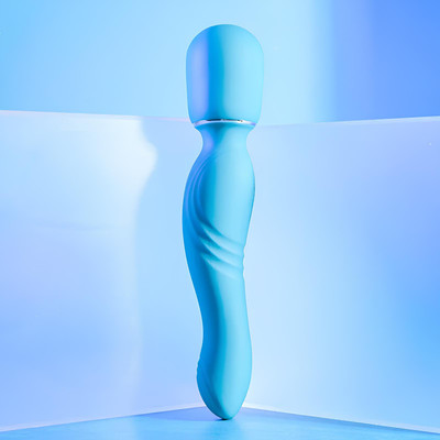 Foto 3 do produto Vibrador Massageador em Silicone com Motor Duplo, 10 Tipos de Vibrações e Recarregável - Gender X Double The Fun | 26,5 x 5,3 cm
