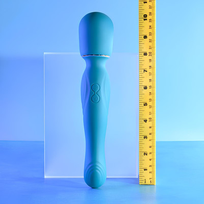 Foto 7 do produto Vibrador Massageador em Silicone com Motor Duplo, 10 Tipos de Vibrações e Recarregável - Gender X Double The Fun | 26,5 x 5,3 cm