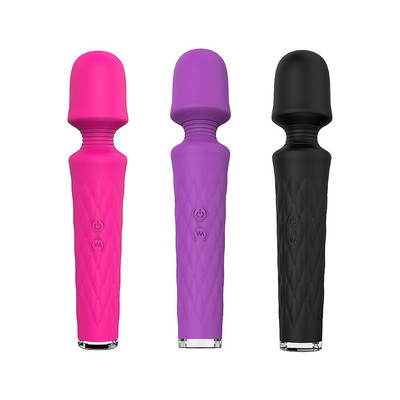 Vibrador Massageador em Silicone com 7 Modos de Vibrações, 4 Intensidades e Recarregável - S-Hande Luna | 21,5 x 4,4 cm | Disponível em 3 Cores