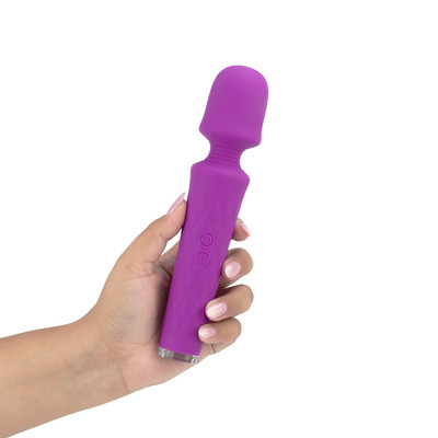 Vibrador Massageador em Silicone com 7 Modos de Vibrações, 4 Intensidades e Recarregável - S-Hande Luna | 21,5 x 4,4 cm | Disponível em 3 Cores