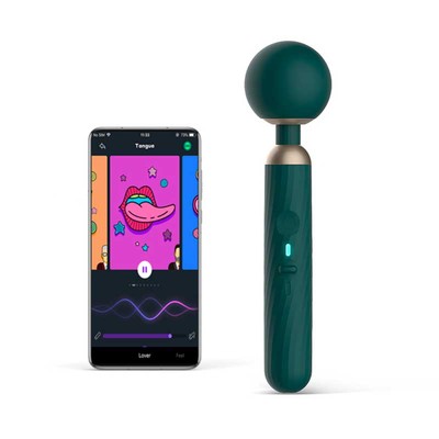 Vibrador Massageador em Silicone Soft com Motor Duplo, 5 Modos de Vibração, 4 Níveis de Intensidade e App Control - Magic Motion Zenith | 8,5 x 6,8 cm