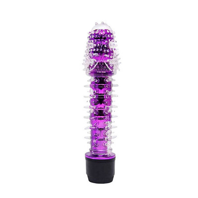 Foto 5 do produto Vibrador Personal com Capa Extensora de Silicone com Textura Massageadora e Vibração Multivelocidade - Dragon Bar | 13,5 x 3 cm | Disponível em 6 Cores