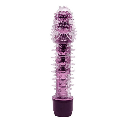 Foto 8 do produto Vibrador Personal com Capa Extensora de Silicone com Textura Massageadora e Vibração Multivelocidade - Dragon Bar | 13,5 x 3 cm | Disponível em 6 Cores