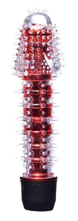 Vibrador Personal com Capa Extensora de Silicone com Textura Massageadora e Vibração Multivelocidade - Dragon Bar | 13,5 x 3 cm | Disponível em 6 Cores - 6