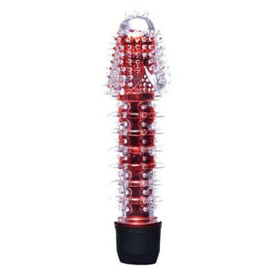 Foto 6 do produto Vibrador Personal com Capa Extensora de Silicone com Textura Massageadora e Vibração Multivelocidade - Dragon Bar | 13,5 x 3 cm | Disponível em 6 Cores