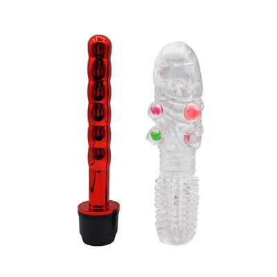 Foto 2 do produto Vibrador Personal com Capa de Glande, Texturas Massageadoras e Vibração Multivelocidade - Vibrator G Spot | 14,3 x 1,7 cm | Disponível em 4 Cores