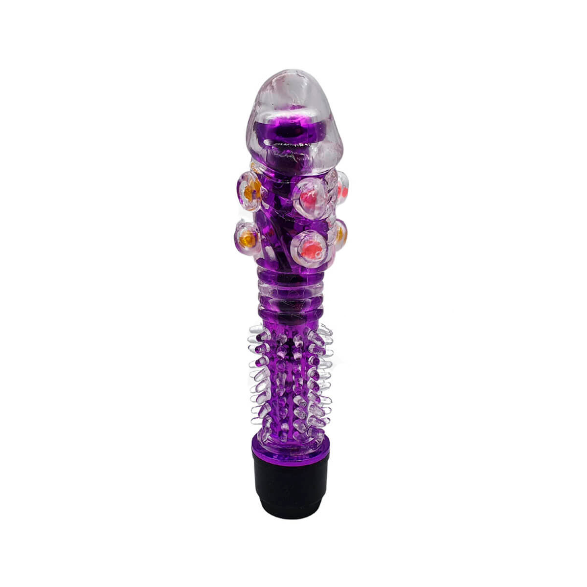 Vibrador Personal com Capa de Glande, Texturas Massageadoras e Vibração Multivelocidade - Vibrator G Spot | 14,3 x 1,7 cm | Disponível em 4 Cores - 5