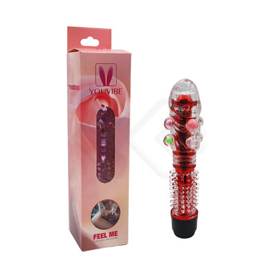 Foto 7 do produto Vibrador Personal com Capa de Glande, Texturas Massageadoras e Vibração Multivelocidade - Vibrator G Spot | 14,3 x 1,7 cm | Disponível em 4 Cores