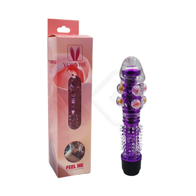 Foto 4 do produto Vibrador Personal com Capa de Glande, Texturas Massageadoras e Vibração Multivelocidade - Vibrator G Spot | 14,3 x 1,7 cm | Disponível em 4 Cores