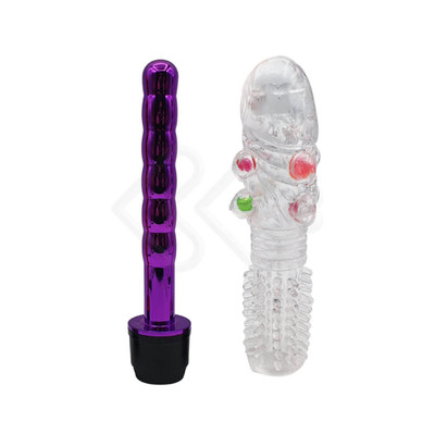 Foto 6 do produto Vibrador Personal com Capa de Glande, Texturas Massageadoras e Vibração Multivelocidade - Vibrator G Spot | 14,3 x 1,7 cm | Disponível em 4 Cores