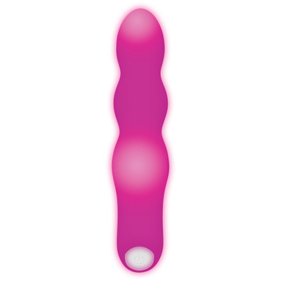 Foto 2 do produto Vibrador Personal Escalonado Recarregável com Luz Led, 7 Modos de Vibração - Evolved Afterglow | 17 x 3,5 cm