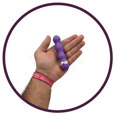 Foto 4 do produto Vibrador Personal Escalonado com Vibração Multivelocidade - G-Spot | 8 x 2,3 cm | Cor: Roxo