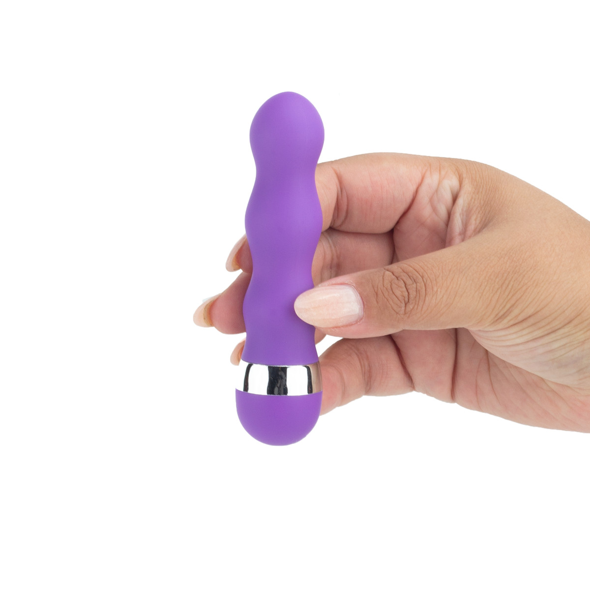 Vibrador Personal Escalonado com Vibração Multivelocidade - G-Spot | 8 x 2,3 cm | Cor: Roxo - 4