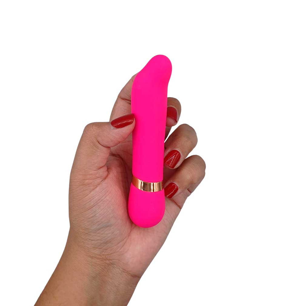 Vibrador Personal com Forma de Golfinho para Estimulação do Ponto G em Silicone e 10 Modos de Vibração - Goody Vibes Dolphin | 8,5 x 2,4 cm | Disponível em 2 Cores - 5