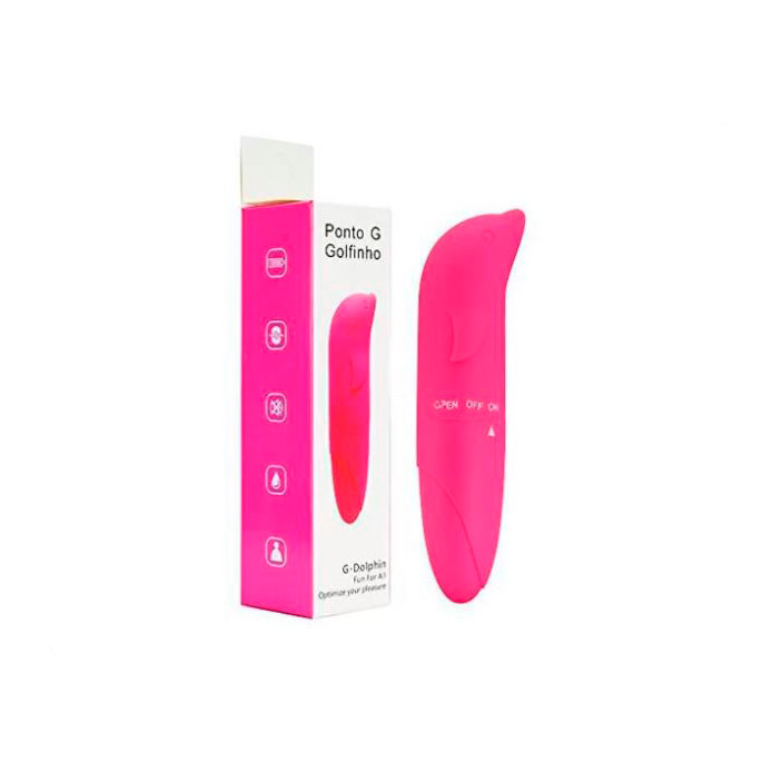 Vibrador Personal com Forma de Golfinho para Estimulação do Ponto G e Vibração Única - G-Dolphin | 4,9 x 2,9 cm | Disponível em 6 Cores - 2