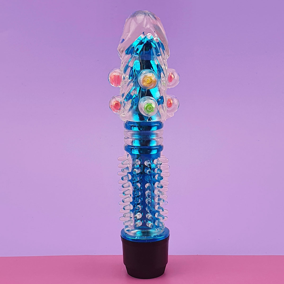 Vibrador Personal com Capa de Glande, Nódulos, Cerdas Massageadores e Vibração Multivelocidade - Vibrator G Spot | 14,3 x 1,7 cm | Disponível em 4 Cores - 6