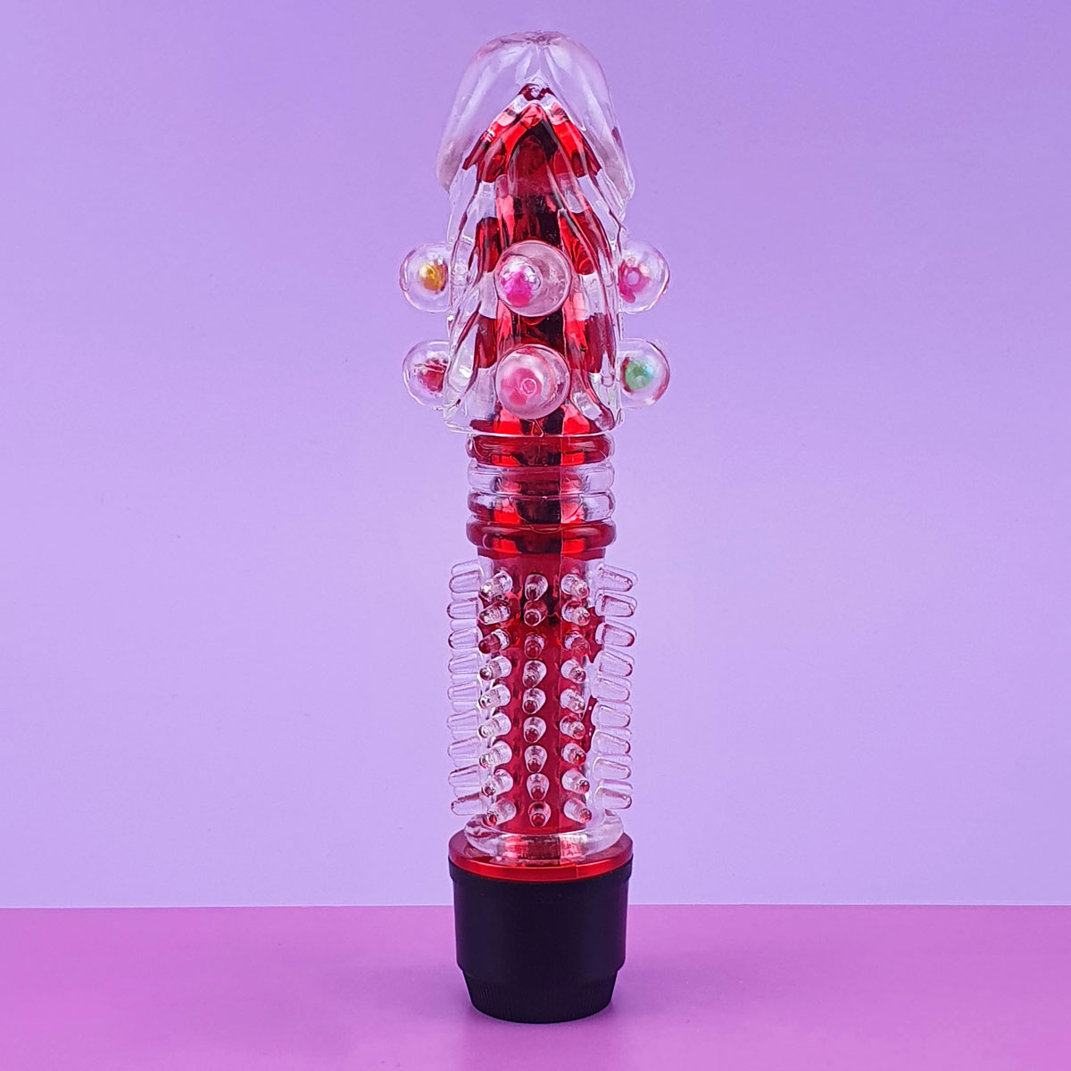 Vibrador Personal com Capa de Glande, Nódulos, Cerdas Massageadores e Vibração Multivelocidade - Vibrator G Spot | 14,3 x 1,7 cm | Disponível em 4 Cores - 5