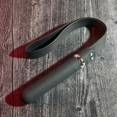 Foto 3 do produto Vibrador Personal Recarregável com 9 Modos de Vibração e Chicote em Couro Sintético - Adam & Eve The Spank Me Vibe | 11,8 x 3 cm