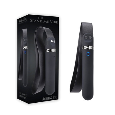 Foto 7 do produto Vibrador Personal Recarregável com 9 Modos de Vibração e Chicote em Couro Sintético - Adam & Eve The Spank Me Vibe | 11,8 x 3 cm