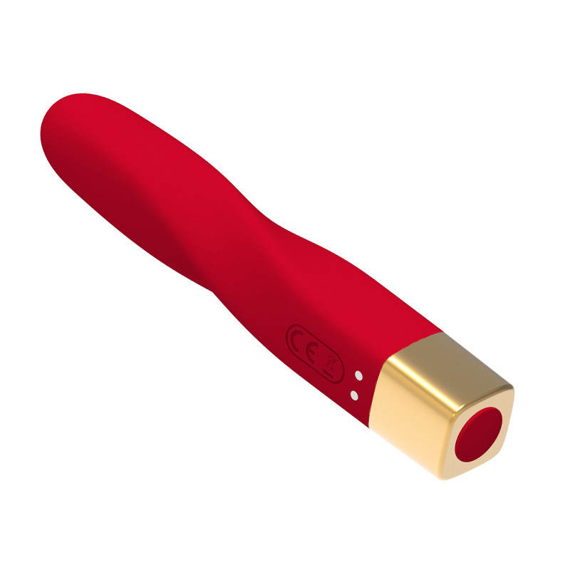 Vibrador Personal Recarregável em Silicone  com 10 Modos de Vibrações - Essence Toys Red Vibez | 12,1 x 2,1 cm - 3