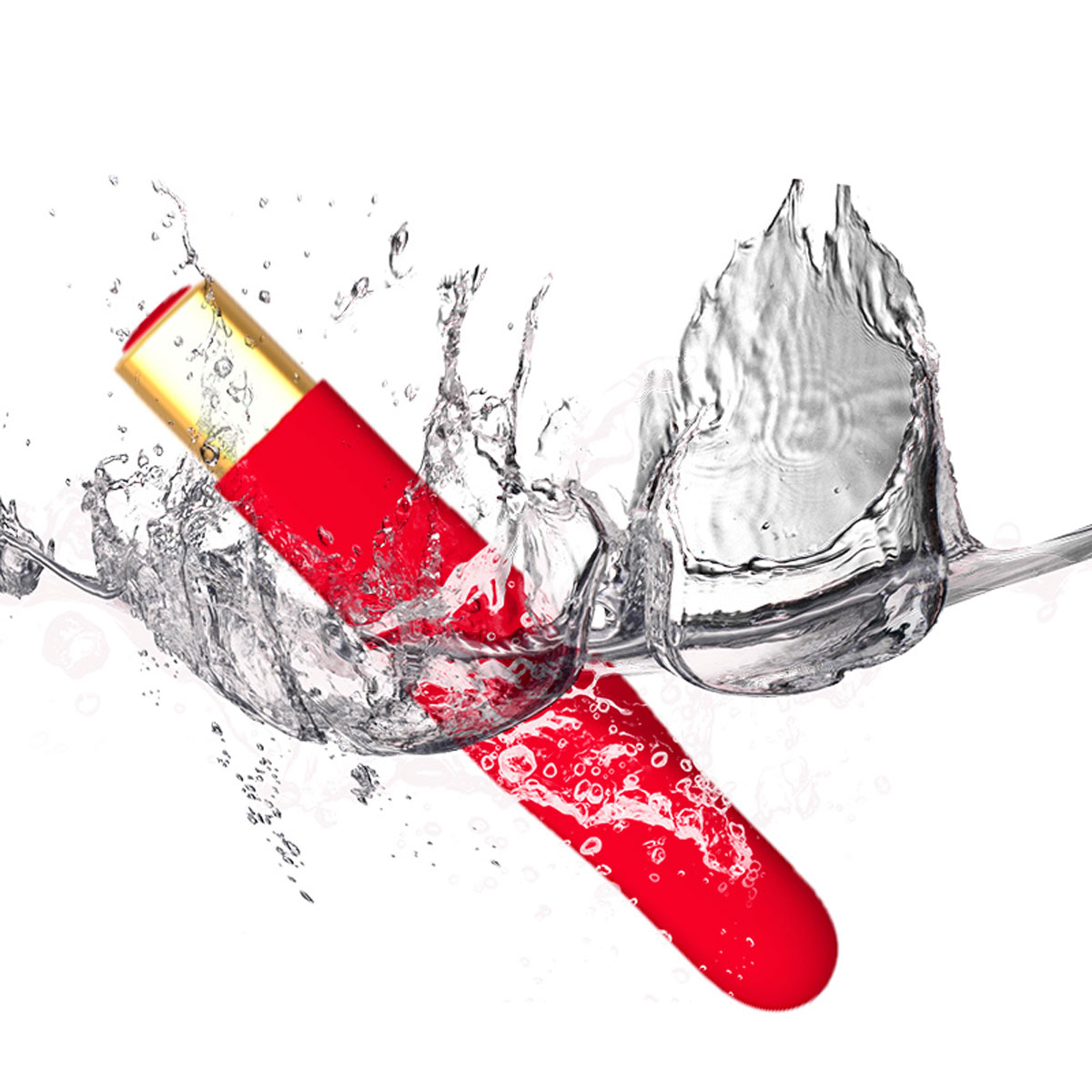 Vibrador Personal Recarregável em Silicone  com 10 Modos de Vibrações - Essence Toys Red Vibez | 12,1 x 2,1 cm - 7