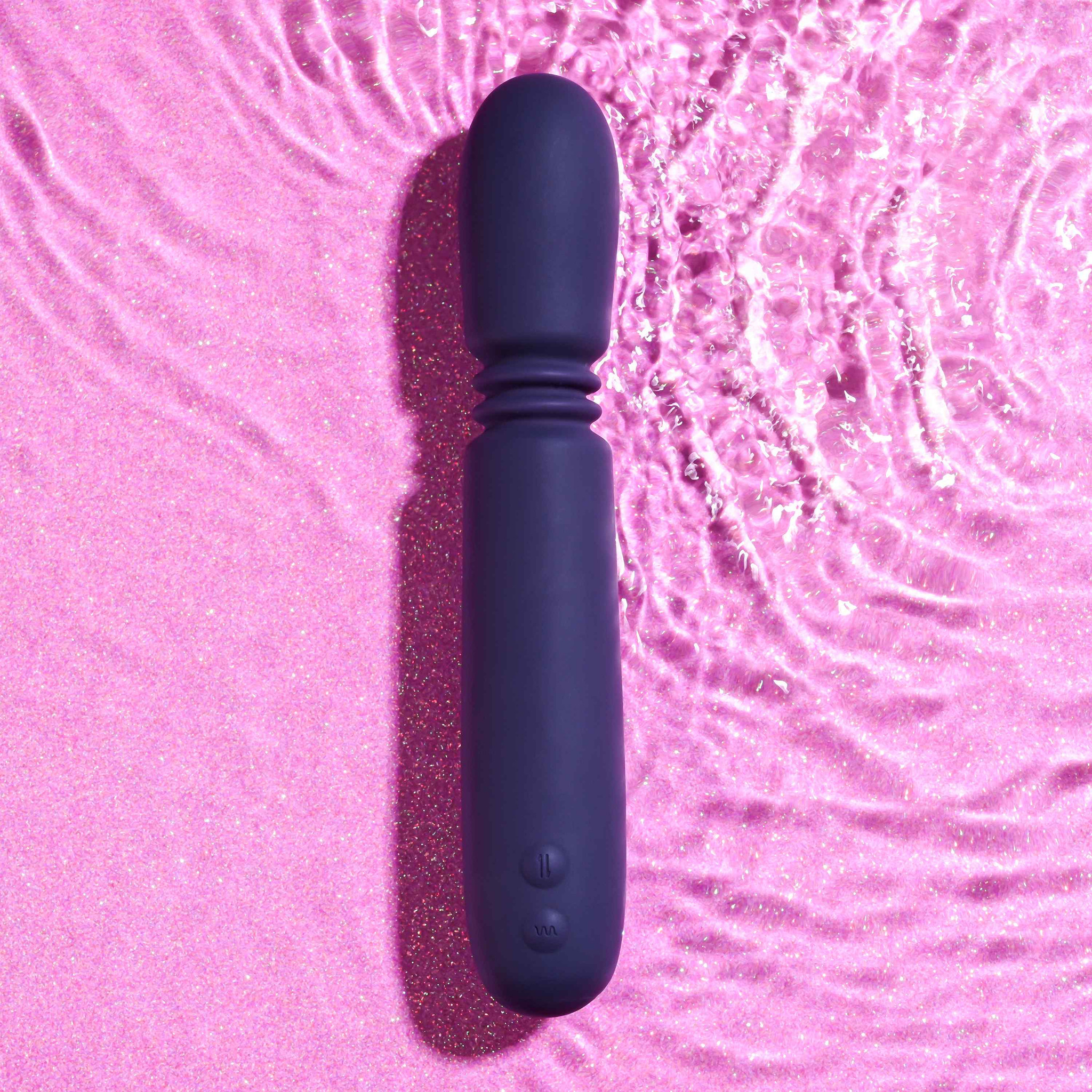 Vibrador Personal Recarregável em Silicone com 2 Motores, 10 Modos de Vibração e 3 Velocidades de Movimento Vai e Vem - Evolved Handy Thruster | 15,5 x 3,5 cm - 3
