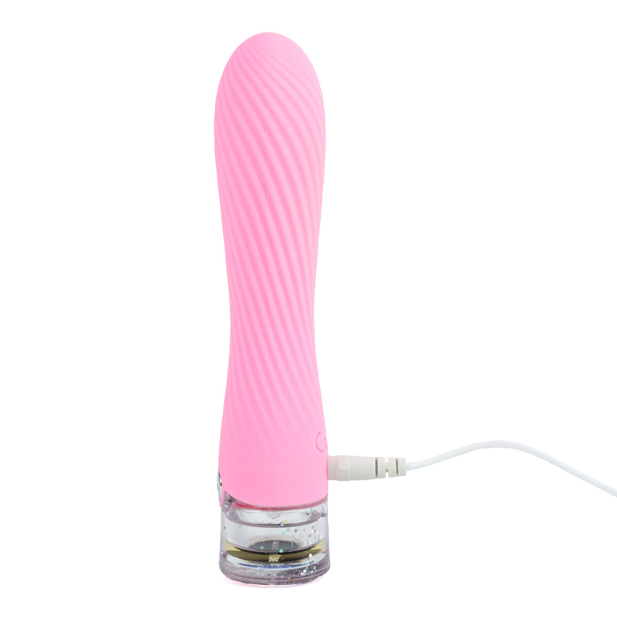 Vibrador Personal Recarregável com Texturas em Espiral, 10 Modos de Vibração e Luz de LED - Evolved Sparkle | 11,4 x 3,5 cm - 6