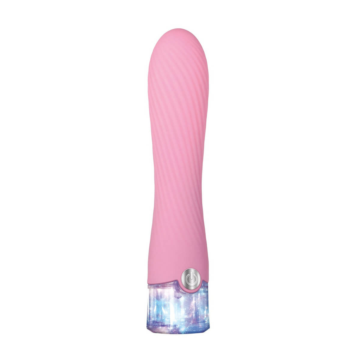 Vibrador Personal Recarregável com Texturas em Espiral, 10 Modos de Vibração e Luz de LED - Evolved Sparkle | 11,4 x 3,5 cm - 2