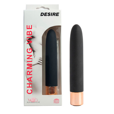 Foto 4 do produto Vibrador Personal em Silicone com 7 Modos de Vibração e Recarregável - Aphrodisia Desire | 11,3 x 2,4 cm | Disponível em 2 Cores