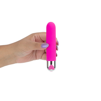 Vibrador Personal em Silicone com 12 Modos de Vibração e Carregamento USB - YouVibe | 10 x 2,5 cm | Disponível em 2 Cores