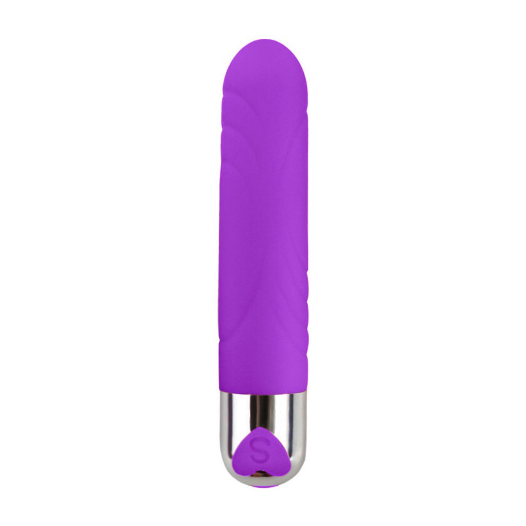 Vibrador Personal em Silicone com Textura Anelar, 12 Modos de Vibração e Recarregável - YouVibe G-Spot Vibrator | 10 x 2,4 cm | Disponível em 2 Cores - 3