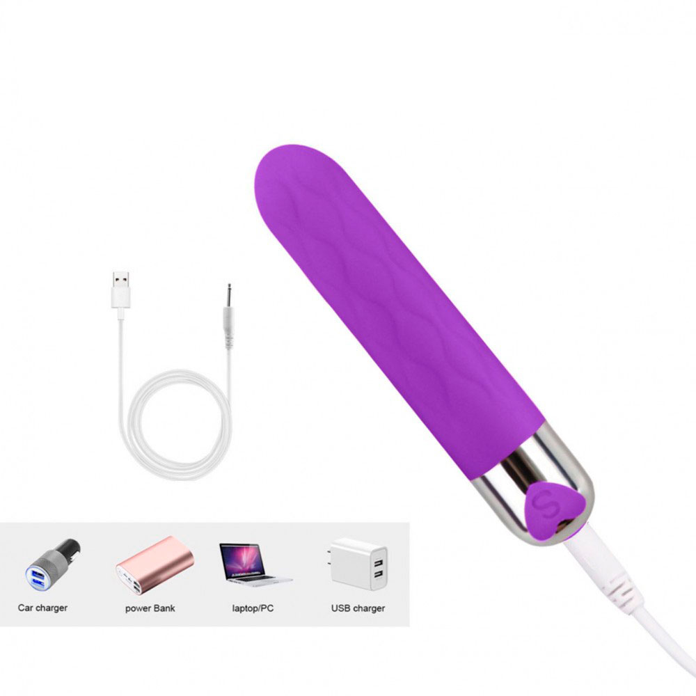 Vibrador Personal em Silicone com Textura em Ondas, Recarregável e 12 Modos de Vibração - You Vibe G-Spot Vibrator - 10 x 2,5 cm | Disponível em 2 Cores - 5