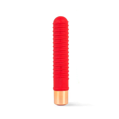 Foto 1 do produto Vibrador Personal Com Textura Espiral em Silicone, 7 Modos de Vibração e Recarregável - 9,8 x 2,4 cm