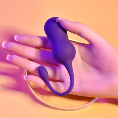 Vibrador para Pompoar Recarregável, em Silicone com 10 Modos de Vibrações e Controle Remoto Sem Fio - Evolved PlayBoy Pleasure Double Time | 6,8 x 3,3 cm