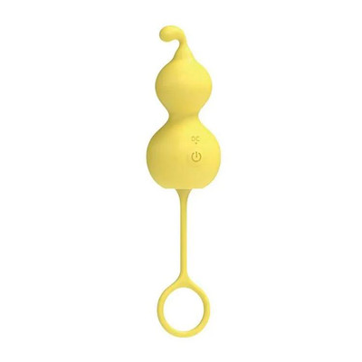 Foto 3 do produto Vibrador para Pompoarismo em Silicone com 10 Modos de Vibração, Aquecimento e Recarregável Via Cabo USB - Lilo We Love Mini Gourd | 8,5 x 3,9 cm