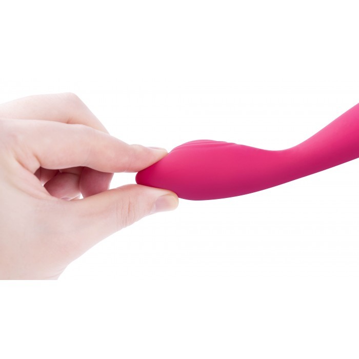 Vibrador com Ponta Estimuladora para Clitóris e Ponto G, 5 Modos de Vibração, 5 Intensidades e Recarregável - Svakom Iris | 18,5 x 2,9 cm - 5