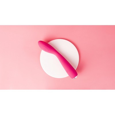 Foto 3 do produto Vibrador com Ponta Estimuladora para Clitóris e Ponto G, 5 Modos de Vibração, 5 Intensidades e Recarregável - Svakom Iris | 18,5 x 2,9 cm