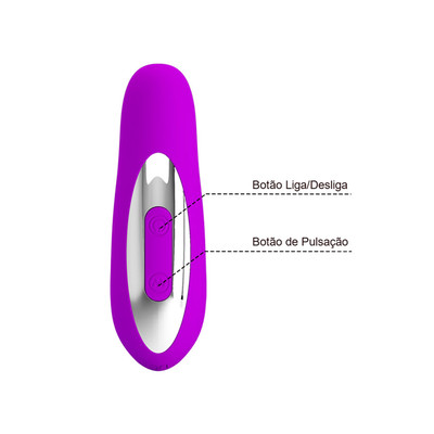 Foto 7 do produto Vibrador de Ponto G em Silicone com 12 Modos de Pulsação Potentes e Recarregável - Pretty Love Piper | 9,6 x 3,5 cm