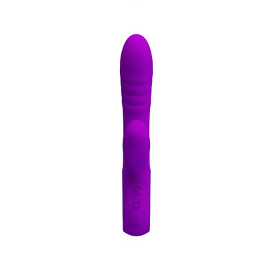 Foto 3 do produto Vibrador de Ponto G com 12 Modos de Vibração, Estimulador Clitoriano com 4 Modos de Pulsação e Recarregável - Pretty Love Jersey | 12,6 x 3,6 cm